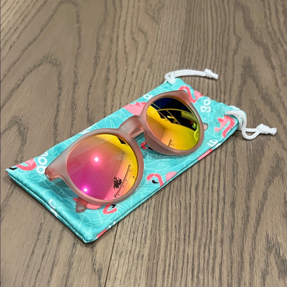 Goodr Pink Sunglasses with Mirror Lenses